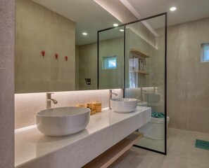 Basic Villa 1 Bedroom | Bathroom - Thirty Degrees in February, Khao Tao, Hua Hin (Pranburi)