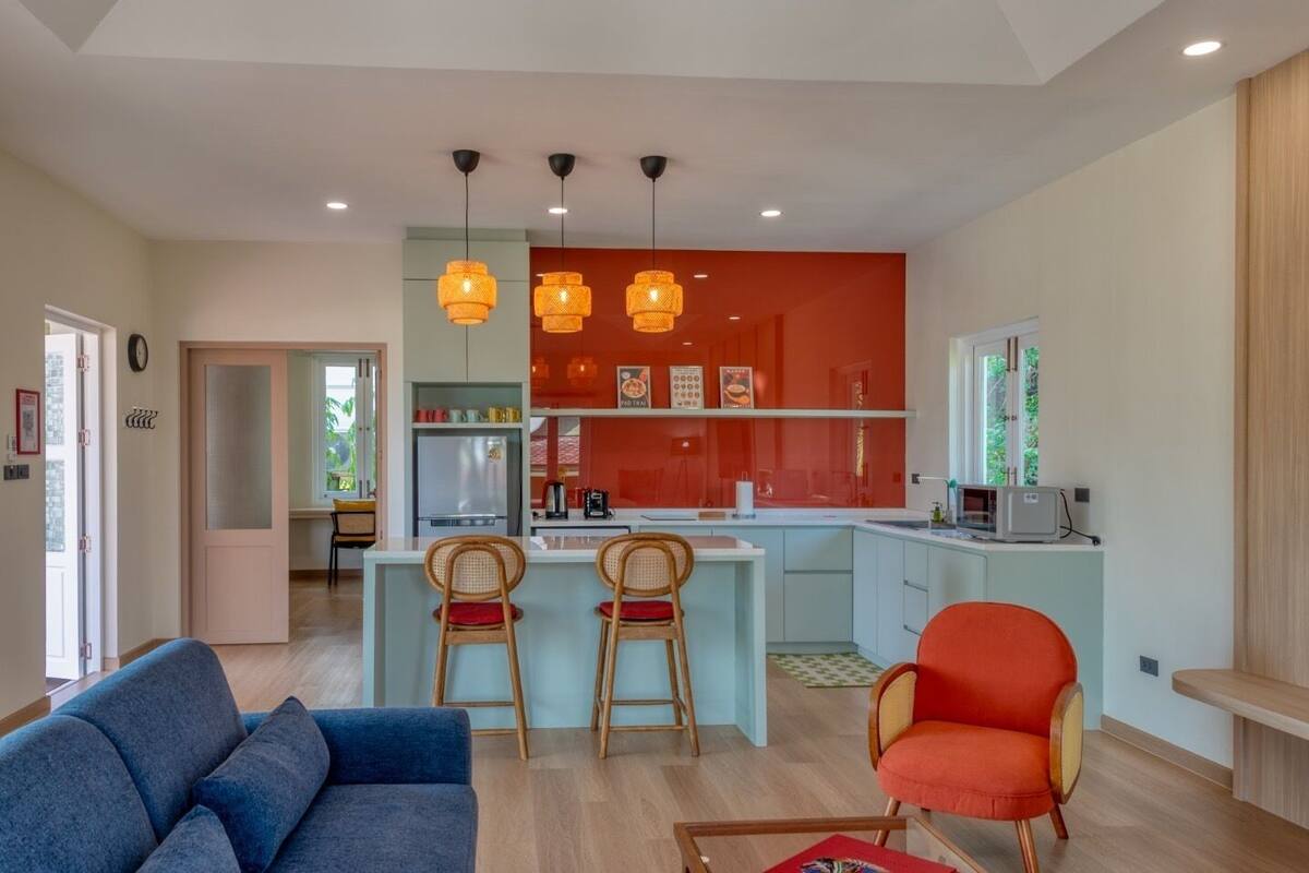 Basic Villa 1 Bedroom | Private kitchen | Fridge, microwave, toaster