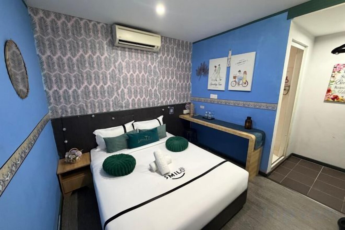 Desk, soundproofing, iron/ironing board (on request), free WiFi