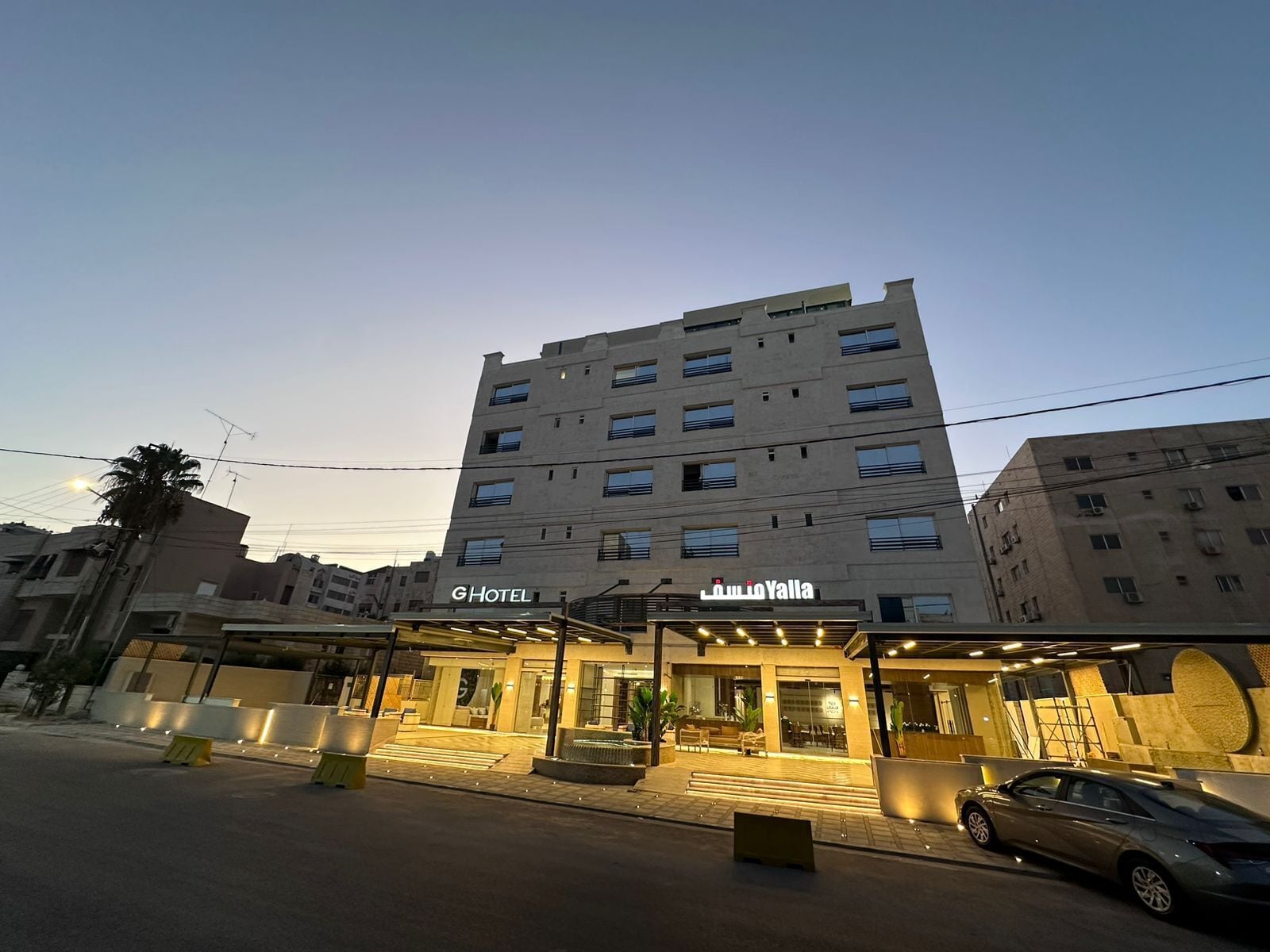 Voorkant van accommodatie