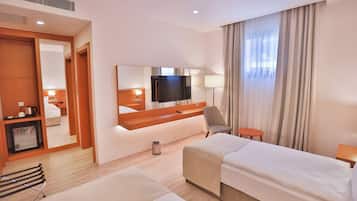 Economy Tek Büyük veya İki Ayrı Yataklı Oda | Odada kasa, ütü/ütü masası, ücretsiz beşik/çocuk yatağı