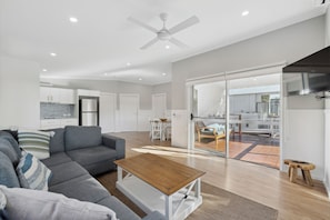 Superior Accessible 2 Bedroom Cabin | Living area - Valla Beach Holiday Park (Valla Beach)