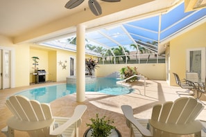 A heated pool