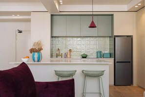 Familien-Suite, Stadtblick | Wohnbereich