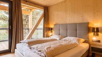 Nhà gỗ | 4 phòng ngủ, trang bị nội thất với thiết kế riêng biệt