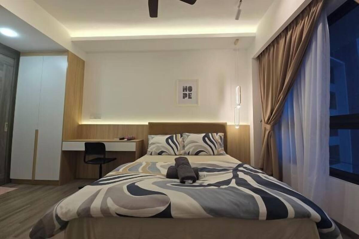 1 bedroom, laptop workspace, iron/ironing board, free WiFi