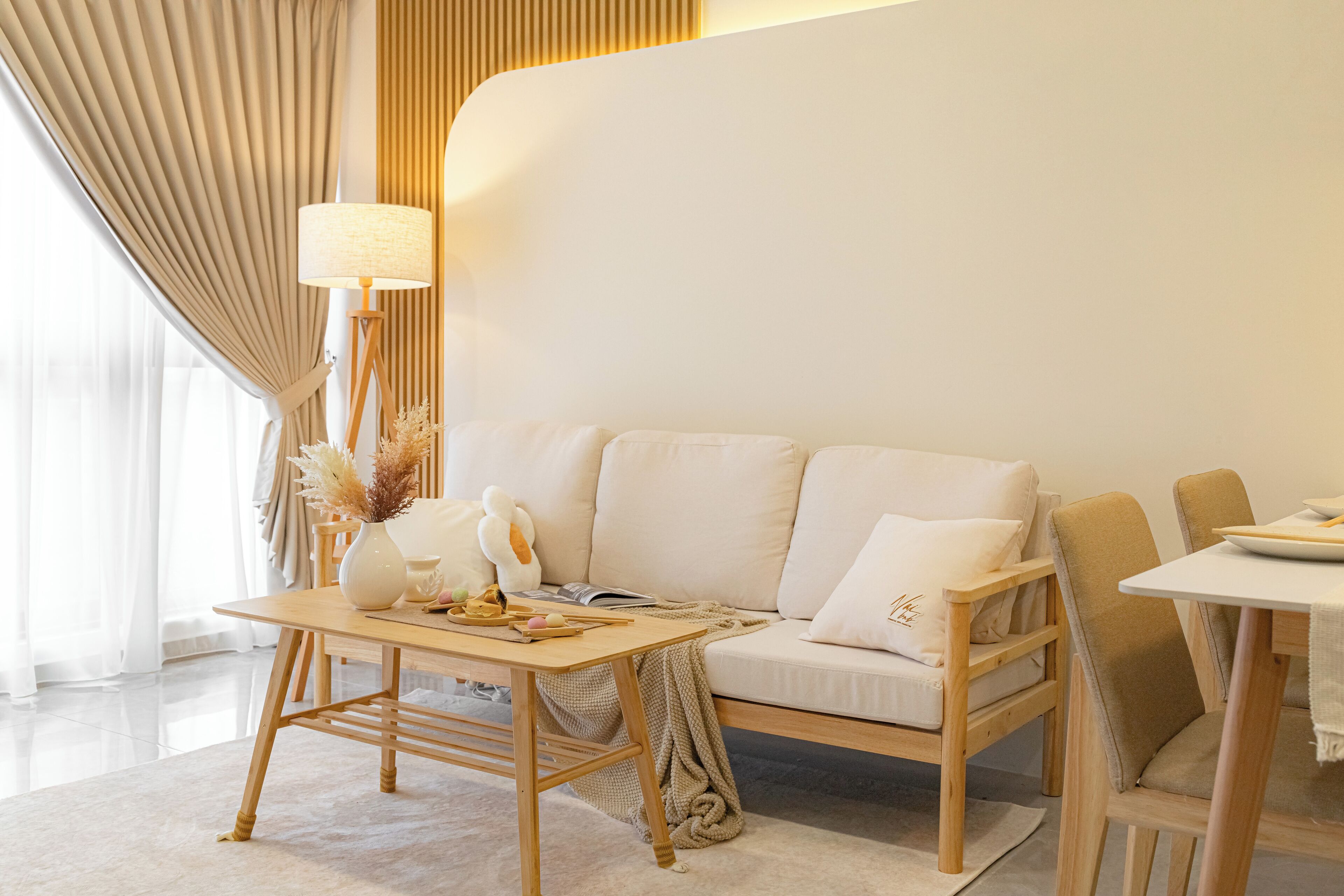 行政公寓, 2 間臥室, 城市景觀 | 起居區 | LED 液晶電視