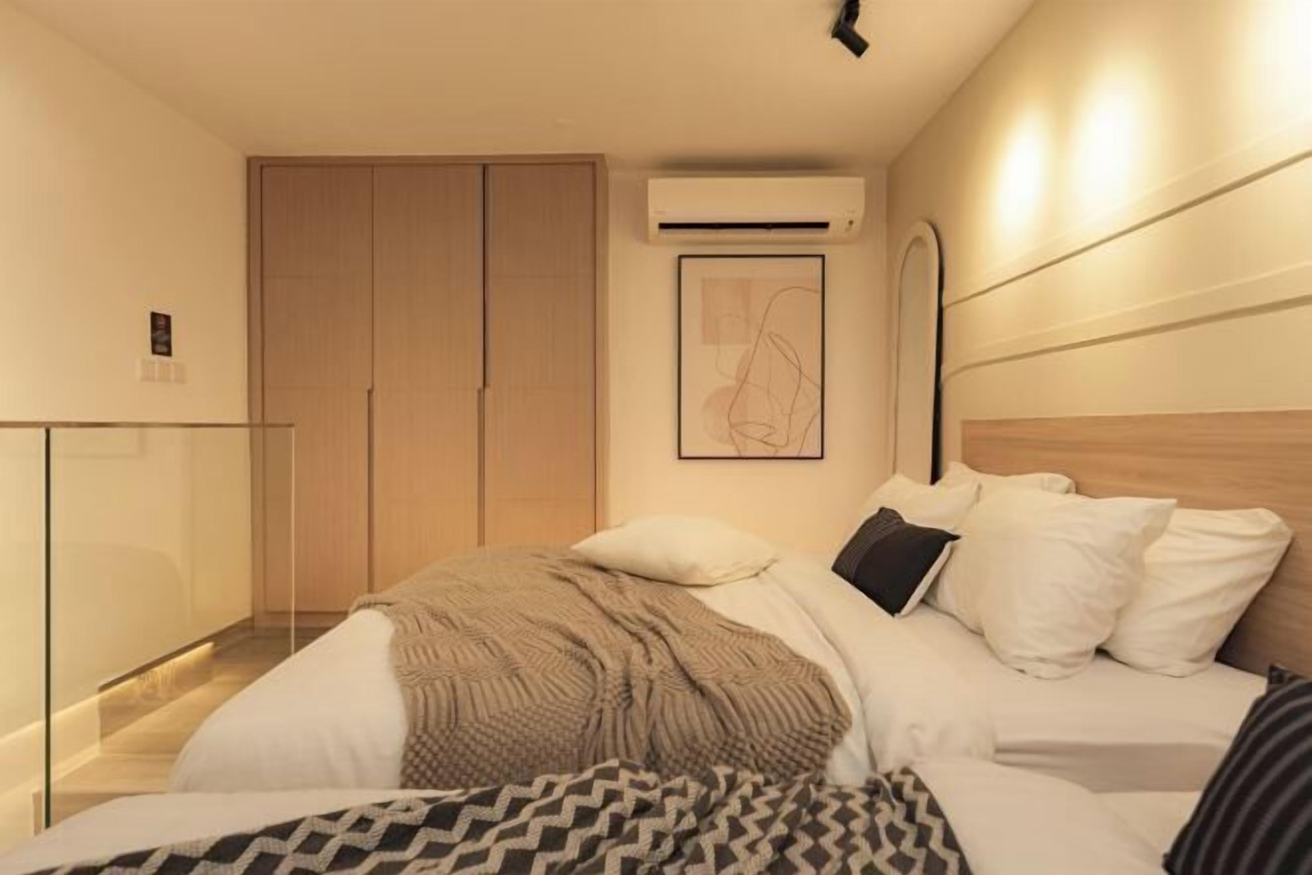 노트북 작업 공간, 다리미/다리미판, 무료 WiFi, 침대 시트