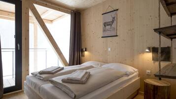Chalet | 4 slaapkamers, individueel gemeubileerd, beddengoed