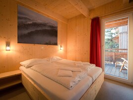 Chalet | 4 dormitorios, mobiliario individual, ropa de cama