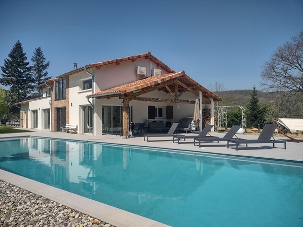 A heated pool