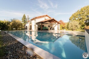 A heated pool