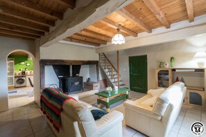 Fernseher, Kamin
