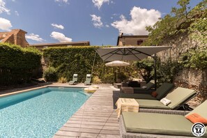 A heated pool