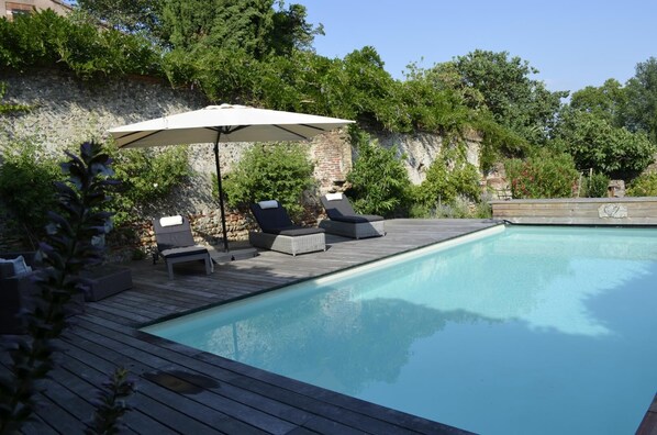 A heated pool