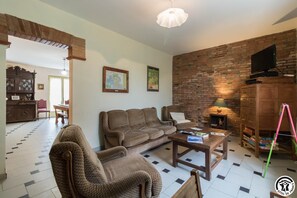 TV, fireplace, foosball