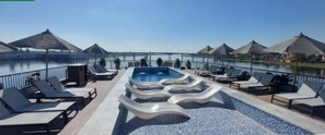15 indoor pools, pool umbrellas, pool loungers