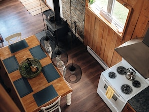Refrigerador, microondas, horno, placa de cocina