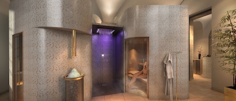 Sauna, baño de vapor y masajes