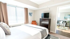 Deluxe-Apartment, Stadtblick | 1 Schlafzimmer, kostenloses WLAN