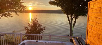 Chalet intime pour villégiature en bordure du lac St-Mathieu et proche du Mont