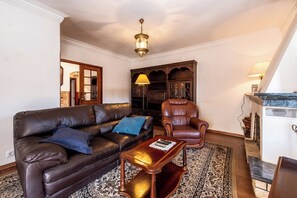 TV, fireplace, DVD player
