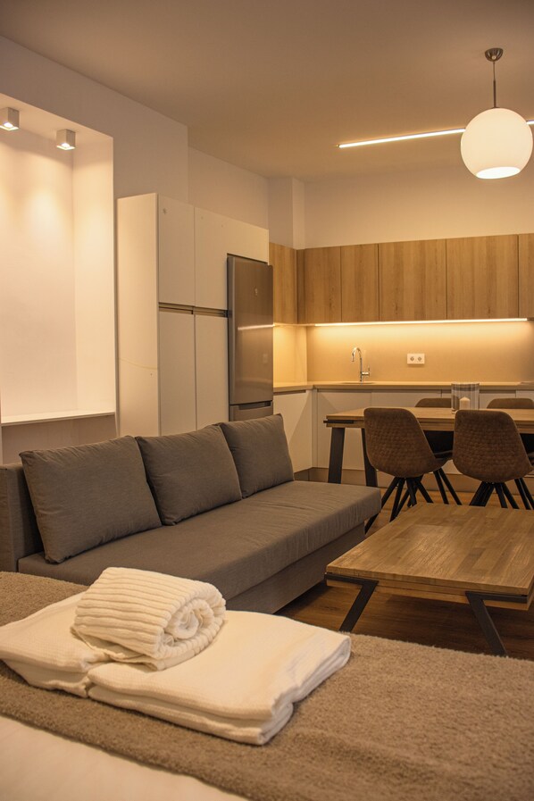 Apartment, Balcony, City View | Living area - Casa Letran GuestHouse (Málaga)