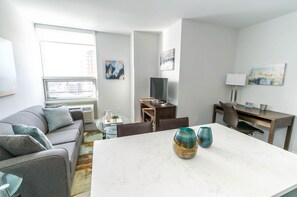 Economy Apartment, Kitchen | Living area - The Standard (New Rochelle)