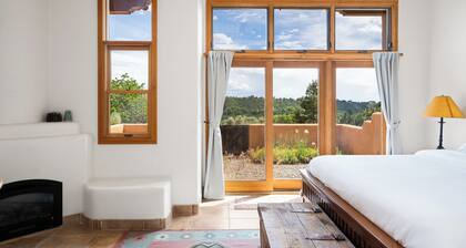 Plush Adobe - 2-BR, 2-Bath townhouse, double-living rooms, cook's kitchen, cedar deck, garden