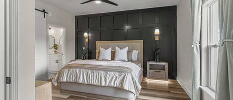 4 Schlafzimmer, Zimmersafe, Schreibtisch, Bügeleisen/Bügelbrett