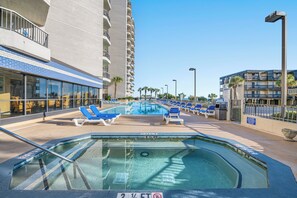 Indoor pool, outdoor pool - Carolina Winds 208-1BR OF Condo in Myrtle Beach (Myrtle Beach)
