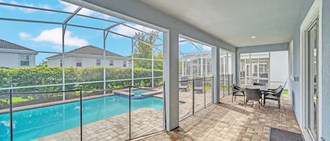 A heated pool