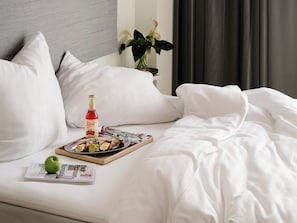 Studio Apartment for 2 with Balcony | Roupas de cama antialérgicas, cortinas blackout, quartos à prova de som