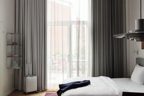 Studio for 2 with High Ceilings | Hypo-allergenic bedding, blackout drapes, soundproofing