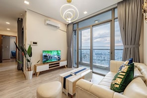 50-inch Smart TV with cable channels