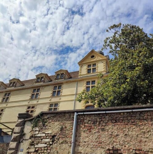 Village house facing the castle Pets welcome 