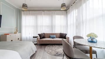 1 chambre, fer et planche Ă repasser, Wi-Fi, draps fournis