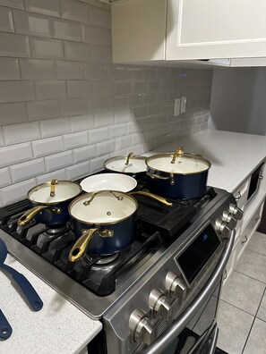 Fridge, microwave, oven, stovetop - Spacious, Private Family Friendly 2 Bedroom Home (Brampton)