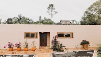 Outdoor banquet area