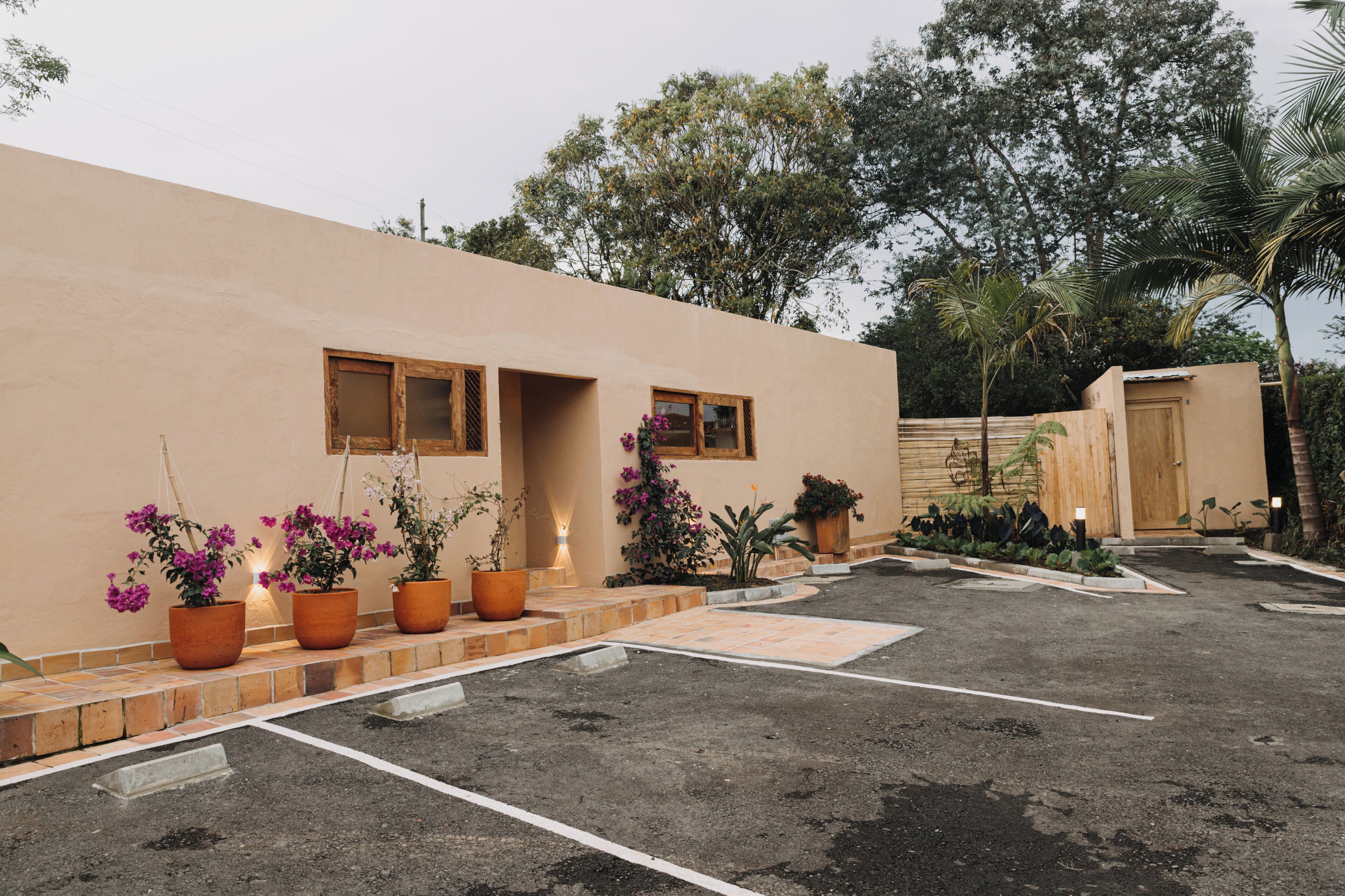 Outdoor wedding area