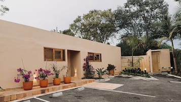 Outdoor wedding area