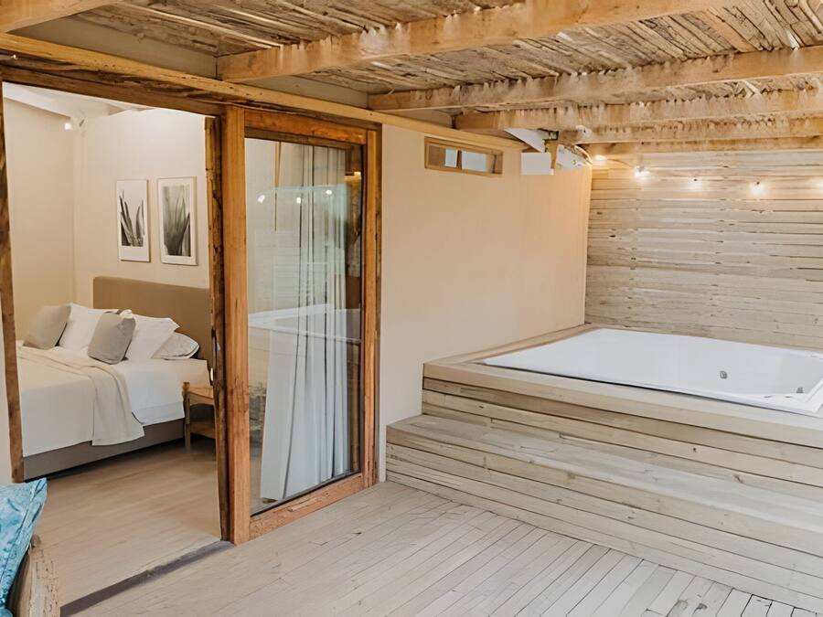 Chalet rustique | 1 chambre, literie de qualité, couette en duvet