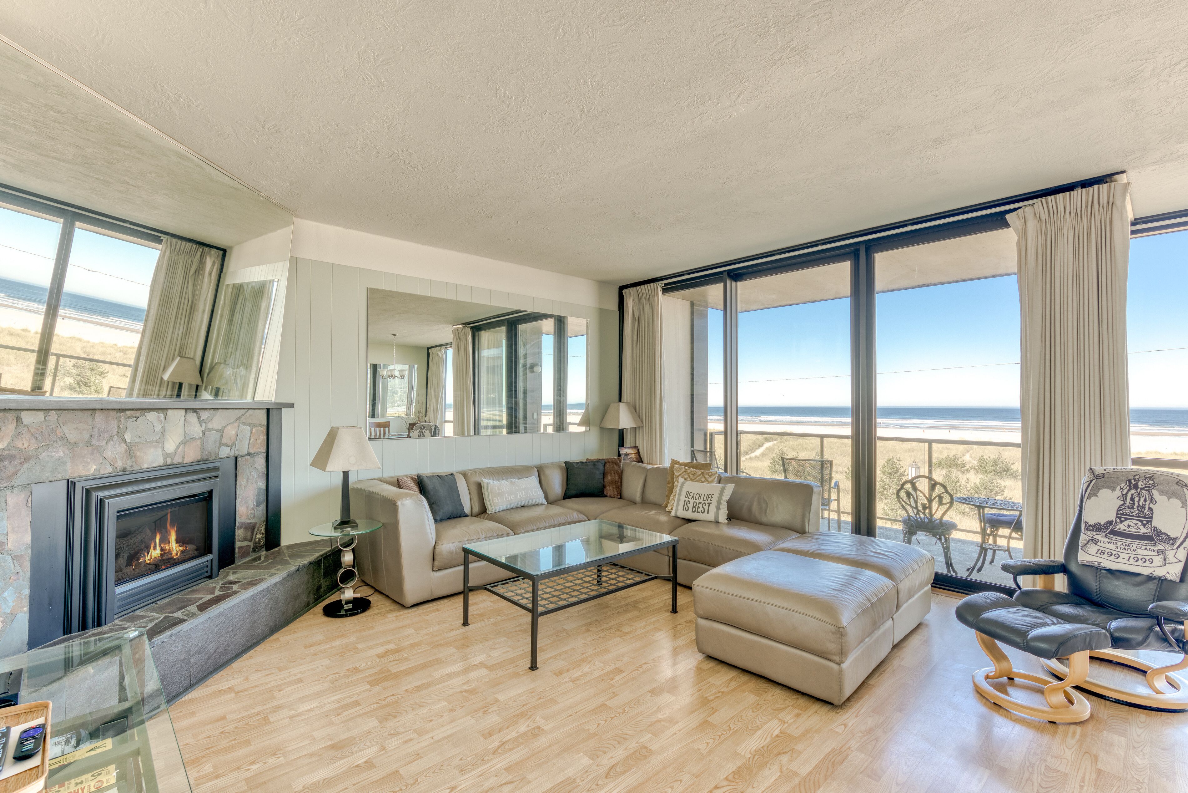 Deluxe Suite, 2 Bedrooms | Living area | Fireplace