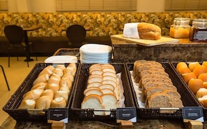 Free daily buffet breakfast
