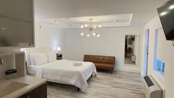 1 habitación, cortinas blackout, wifi gratis y ropa de cama