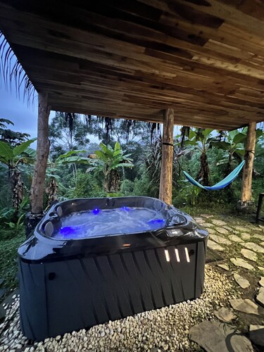 Enchanting 3-bedroom mountain chalet WiFi AC. . Beautiful sunset views Hot Tub! 
