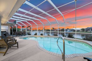 A heated pool