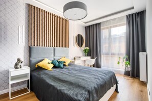 Luxury Suite, Balcony, City View | 1 bedroom, blackout drapes, iron/ironing board, free WiFi