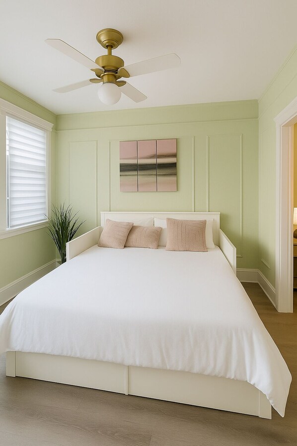 2 bedrooms, iron/ironing board, free WiFi, bed sheets