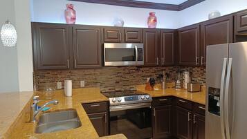 Microwave, oven, stovetop, dishwasher